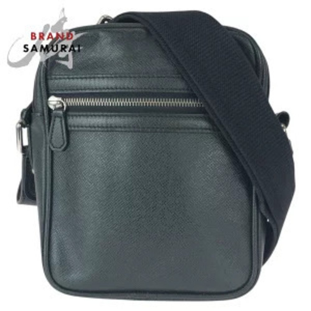 Louis Vuitton Taiga Dimitri black leather shoulder bag pouch